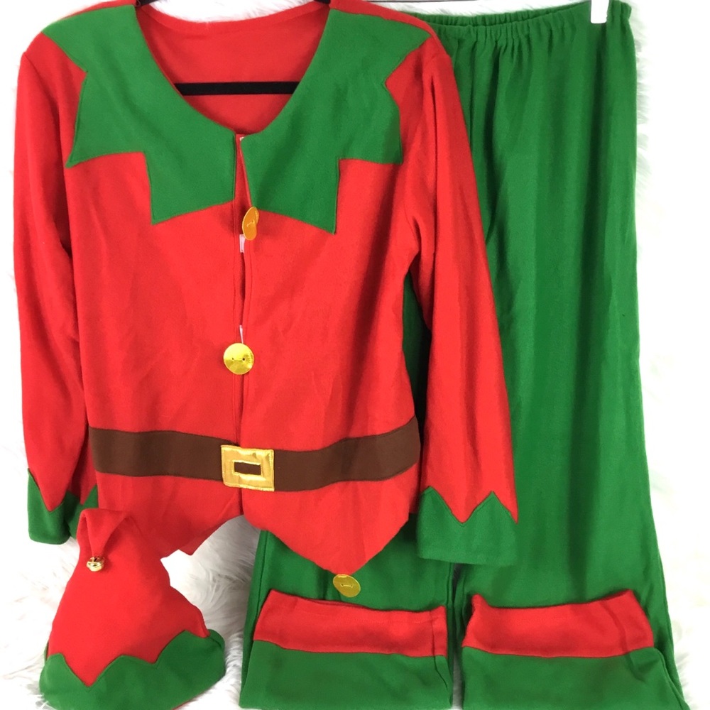 ERA Spooky Elf Costume red, green Halloween Christmas New